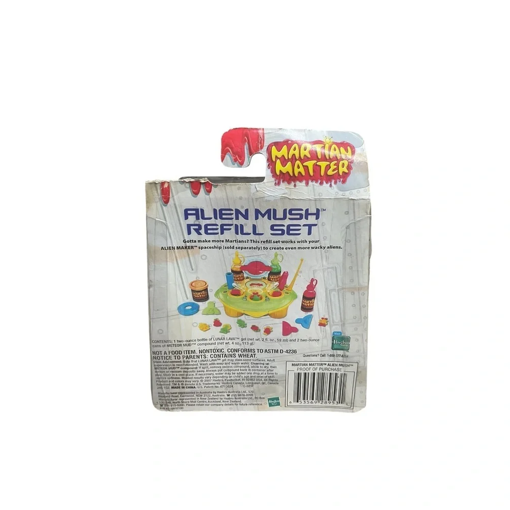 Hasbro Martian Matter Alien Mush Refill Set 2007 NEW Sealed Slime Toy